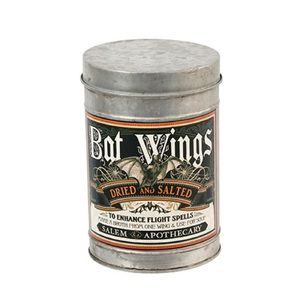 Bat Wings Tin Container: 5” x 7”